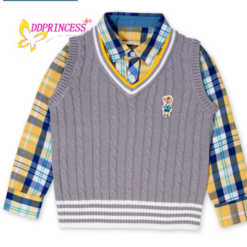 2015 winter fashion knitwear vest sweaters for children